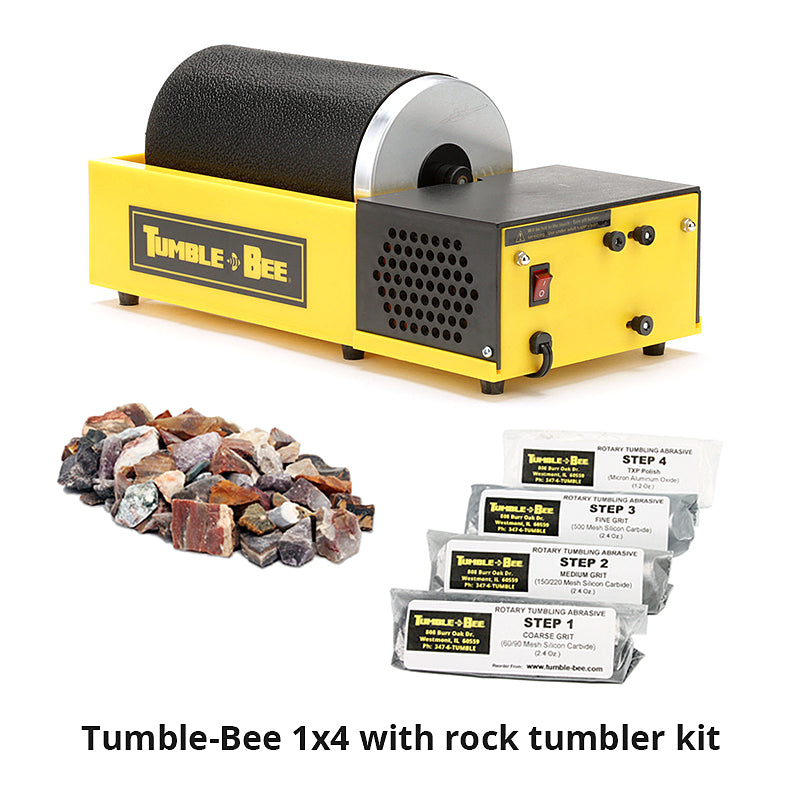 Tumble-Bee 1x4 rock tumbler with rock tumbler kit